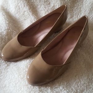 Aerosoles nude tan heels
